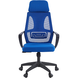 Кресло для руководителя Chairman CH636 синее (сетка/ткань, пластик)