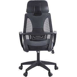 Кресло для руководителя Chairman CH636 тёмно-серое (сетка/ткань, пластик)