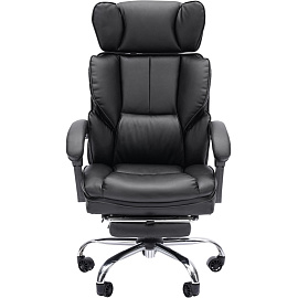 Кресло для руководителя Chairman CH644 чёрное (экокожа, металл)