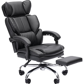 Кресло для руководителя Chairman CH644 чёрное (экокожа, металл)