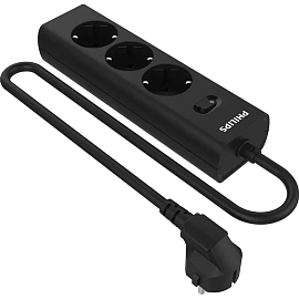Сетевой фильтр Philips CHP2135BA/51 на 3 розетки 2 метра
