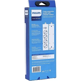 Сетевой фильтр Philips CHP2145WB/51 на 4 розетки 3 метра