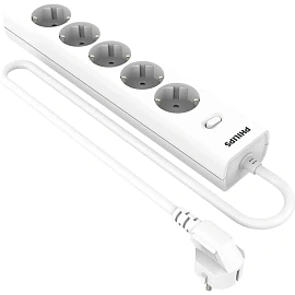 Сетевой фильтр Philips CHP2155WA/51 5р/2м, 10А, белый