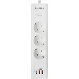 Сетевой фильтр Philips CHP8236WB/51 на 3 розетки 3 метра + 2 USB