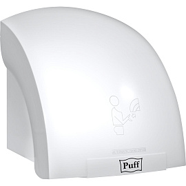 Сушилка для рук электрическая Puff-8820 сенсорная белая фото Сушилка для рук электрическая Puff-8820 сенсорная белая