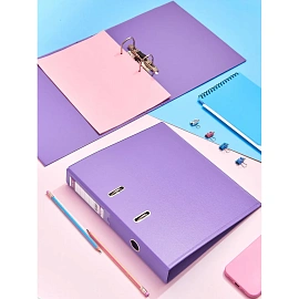 Папка-регистратор Bantex (Attache Selection) коллекция Strong 50 мм сиреневая ПВХ с технологией Strong Line