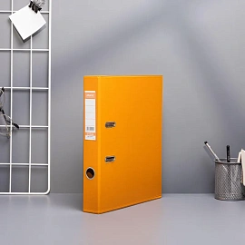 Папка-регистратор Bantex (Attache Selection) коллекция Strong 50 мм оранжевая ПВХ с технологией Strong Line