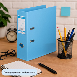 Папка-регистратор Bantex (Attache Selection) коллекция Strong 70 мм голубая ПВХ