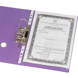 Папка-регистратор Bantex (Attache Selection) коллекция Strong 70 мм сиреневая ПВХ с технологией Strong Line