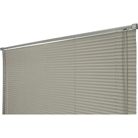 Жалюзи Комус Мебель ПВХ горизонтальные пластиковые серые (160х160 см)