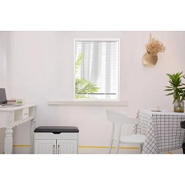 Жалюзи Комус Мебель алюминиевые 120x160см, белые