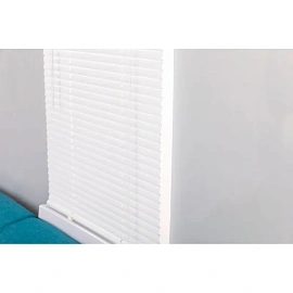 Жалюзи Комус Мебель алюминиевые 160x160см, белые