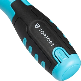 Отвертка Topfort со встроенной трещоткой и битами 13 предм (567112)