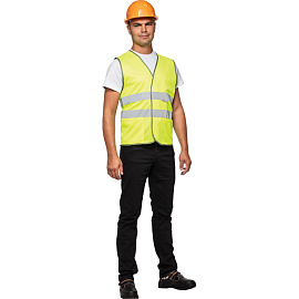 Жилет сигнальный Тип 1Т лимонный с СОП размер 4ХL (64-66)
