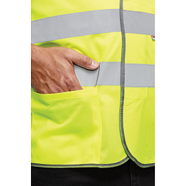 Жилет сигнальный Тип 1Т лимонный с СОП размер 4ХL (64-66)