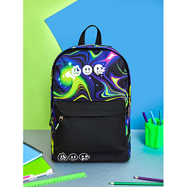 Рюкзак школьный Комус Класс Shape Illusion two чёрный