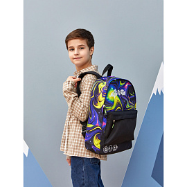 Рюкзак школьный Комус Класс Shape Illusion two чёрный