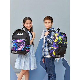 Рюкзак школьный Комус Класс Shape illusion one чёрный