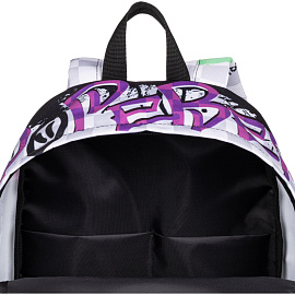 Рюкзак школьный Комус Класс Shape граффити серый