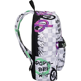 Рюкзак школьный Комус Класс Shape граффити серый