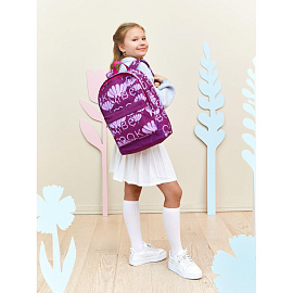 Рюкзак школьный Комус Класс Shape цветок фиолетовый