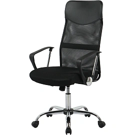 Кресло BN_Hg_EChair-588 TTW сетка/ткань/кожзам черный хром