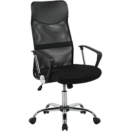 Кресло BN_Hg_EChair-588 TTW сетка/ткань/кожзам черный хром