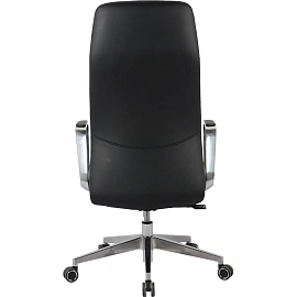 Кресло для руководителя Easy Chair 505 TL чёрное (кожа/ПВХ, алюминий)