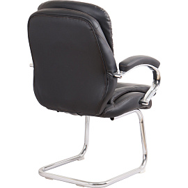 Конференц-кресло Easy Chair 515V PU чёрное (экокожа, металл) фото Конференц-кресло Easy Chair 515V PU чёрное (экокожа, металл)