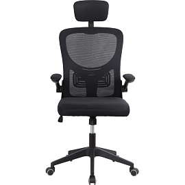 Кресло для руководителя Easy Chair 649 TC чёрное (сетка/ткань, пластик)