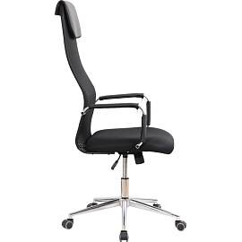 Кресло BN_SH_EChair-565 TW сетка/ткань черный, хром