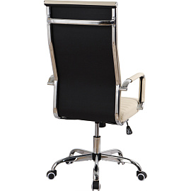 Кресло BN_SH_EChair-566 TPU кожзам бежевый, хром