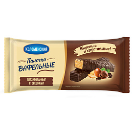 Вафельные тортики Коломенский с арахисои и фундуком глазированные 140 г
