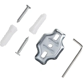 Держатель для туалетной бумаги настенный Luscan металл серебристый (с крышкой)