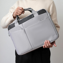 Сумка для ноутбука 15.6 Lamark L245 серая (L245 Light Grey) фото Сумка для ноутбука 15.6 Lamark L245 серая (L245 Light Grey)