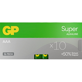 Батарейка ААА мизинчиковая GP Super (10 штук в упаковке)
