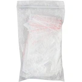 Пакет с замком zip-lock ПВД 6х8 см 32 мкм (100 штук в упаковке)