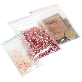 Пакет с замком zip-lock ПВД 6х8 см 32 мкм (100 штук в упаковке)