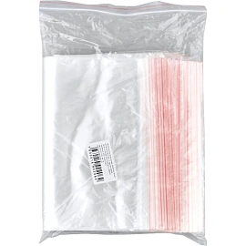 Пакет с замком zip-lock ПВД 18x25 см 35 мкм (100 штук в упаковке)