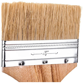 Кисть малярная Вихрь из натуральной щетины 100 мм с деревянной рукояткой (73/3/4/6)