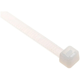 Хомут (стяжка) пластиковый Вихрь 200x4.8 мм белый 100 штук