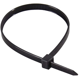 Хомут (стяжка) пластиковый Вихрь 200x4.8 мм черный 100 штук