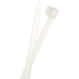 Хомут (стяжка) пластиковый Вихрь 250x4.8 мм белый 100 штук