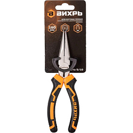 Длинногубцы никелированные Вихрь 160 мм (73/6/3/10) фото Длинногубцы никелированные Вихрь 160 мм (73/6/3/10)