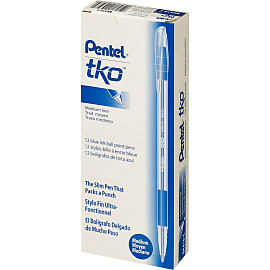 Ручка шариковая неавтоматическая Pentel BK410-C синяя (толщина линии 0.27 мм)