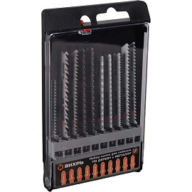 Пилка для лобзика Вихрь по дереву и металлу (10 штук в упаковке)