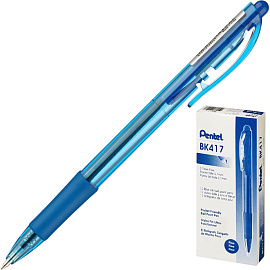 Ручка шариковая автоматическая Pentel BK417-C синяя (толщина линии 0, 27 мм)