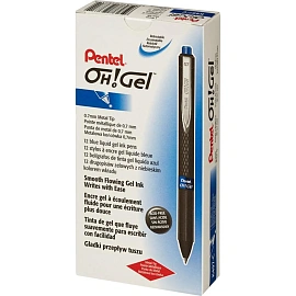 Ручка гелевая автоматическая Pentel OhGel синяя (толщина линии 0.35 мм)