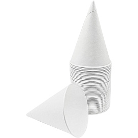 Стакан одноразовый бумажный 100/130 мл белый (200 штук в упаковке)