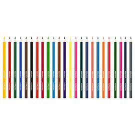 Карандаши цветные Красин "Мозаика", 24цв., шестигран., заточен., картон, европодвес фото Карандаши цветные Красин "Мозаика", 24цв., шестигран., заточен., картон, европодвес